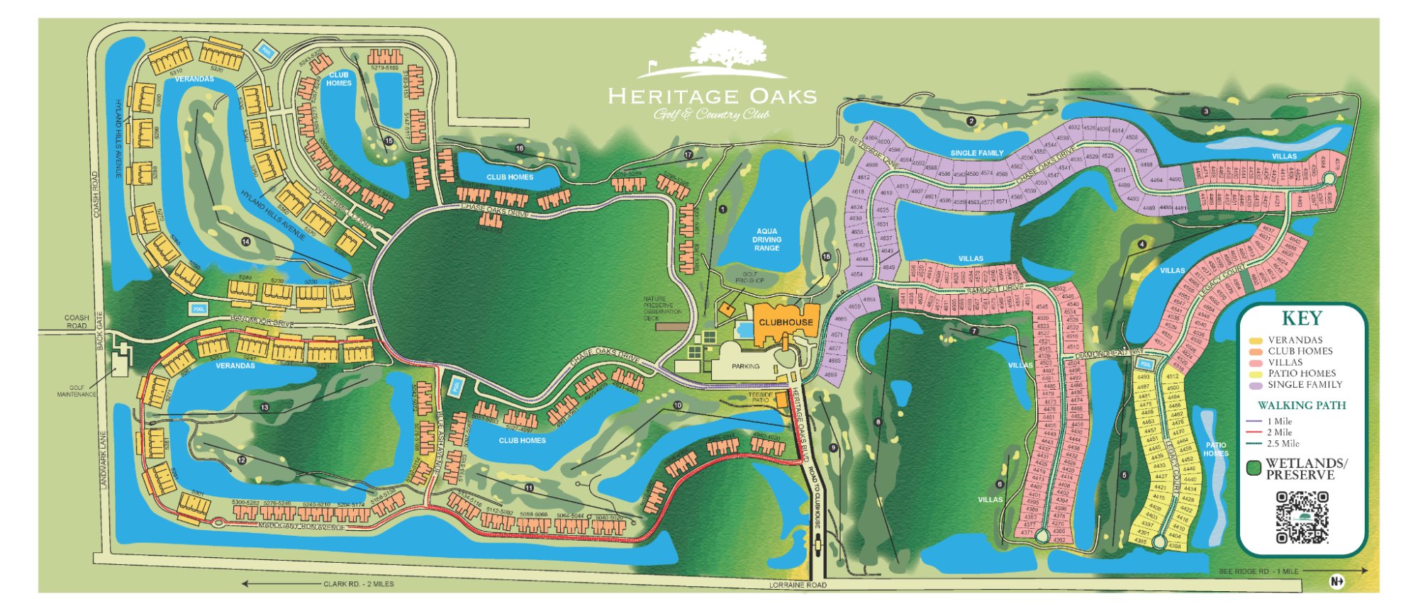 Heritage Oaks property map